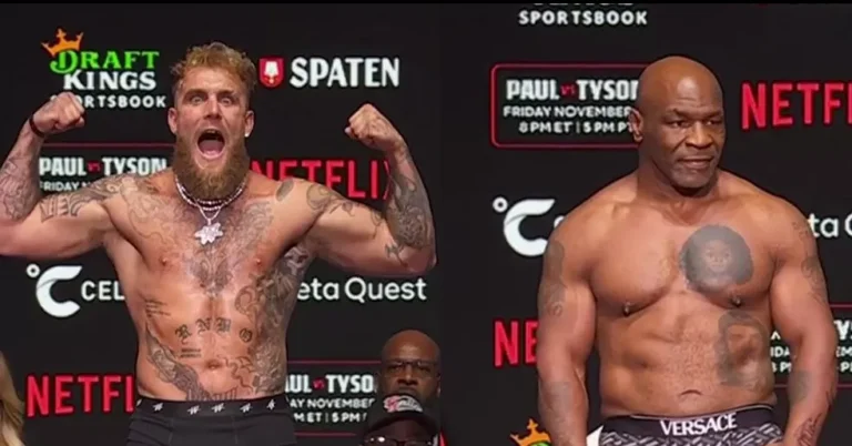 Mike Tyson Tampar Jake Paul di Timbang Badan: Ketegangan Jelang Duel Eksibisi di Texas