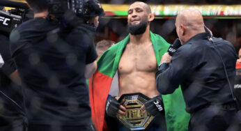 Sukses Juara UFC, Khamzat Chimaev Bawa Bendera Palestina dan Teriak Allahu Akbar