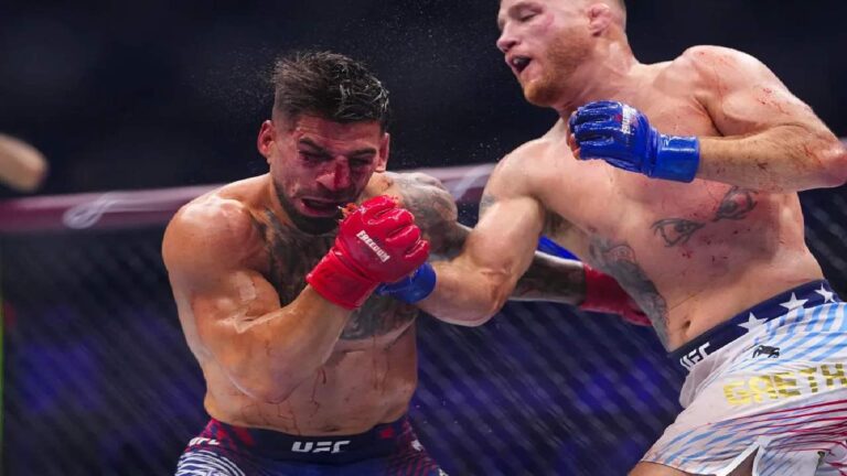 Justin Gaethje Bungkam Prediksi Ilia Topuria dan Rebut Gelar Juara UFC dengan Cara Dramatis