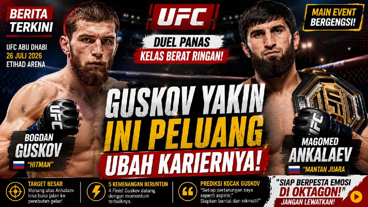 Bogdan Guskov Yakin Duel Melawan Magomed Ankalaev di UFC Abu Dhabi Bisa Mengubah Kariernya