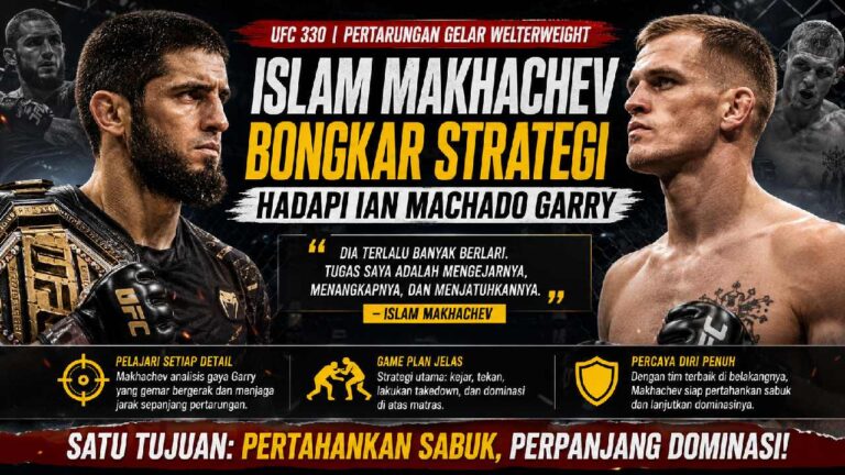 Islam Makhachev Bongkar Strategi Hadapi Ian Machado Garry di UFC 330, Siap Hentikan Gaya Bertarung Sang Penantang