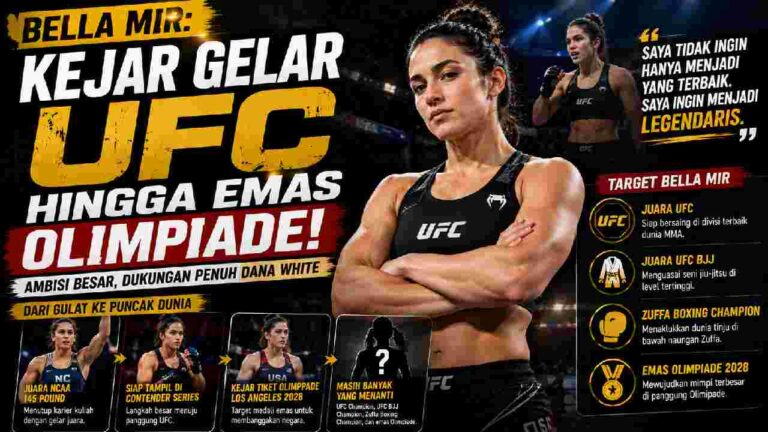 Bella Mir Memburu Sejarah, Targetkan Gelar UFC hingga Emas Olimpiade