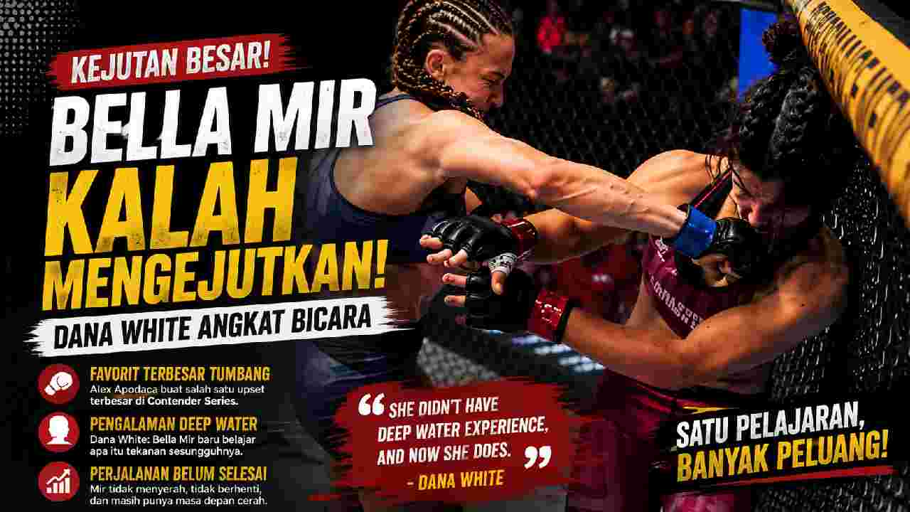 Bella Mir Tumbang Mengejutkan, Dana White Soroti Pengalaman di Situasi Sulit