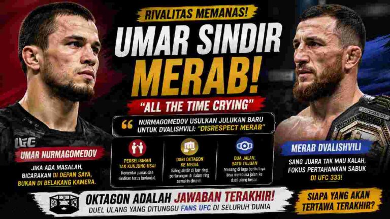 Umar Nurmagomedov Sindir Merab Dvalishvili, Julukan Baru Panaskan Rivalitas UFC
