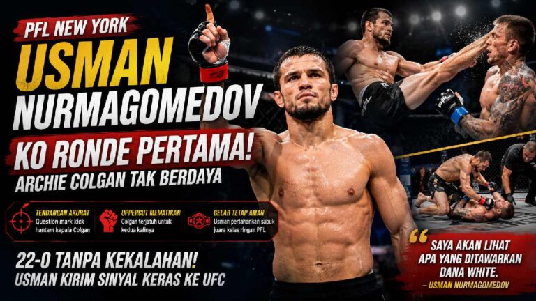 Usman Nurmagomedov Hancurkan Archie Colgan, Kirim Sinyal Keras Jelang Potensi Gabung UFC