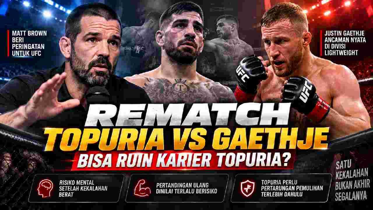 Matt Brown Ingatkan UFC, Rematch Topuria vs Gaethje Bisa Jadi Pertaruhan Besar