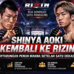 Shinya Aoki Kembali ke RIZIN, Mengejar Penutup Kisah MMA Jepang