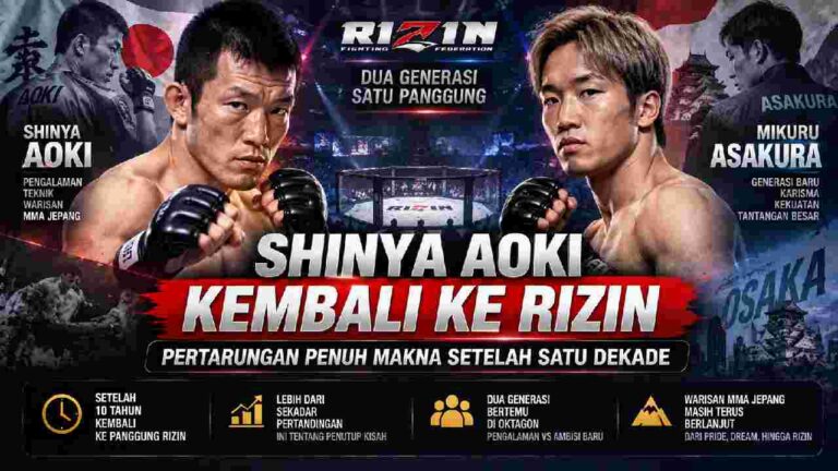 Shinya Aoki Kembali ke RIZIN, Mengejar Penutup Kisah MMA Jepang