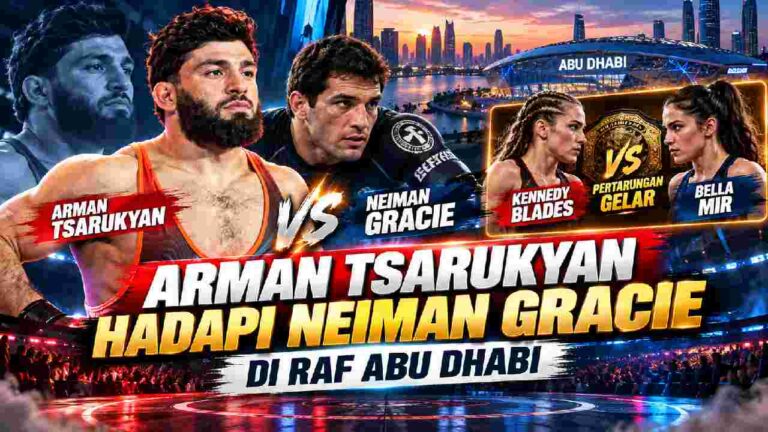 Arman Tsarukyan Hadapi Neiman Gracie di RAF Abu Dhabi, Duel Gelar Blades vs Bella Mir Ditambahkan