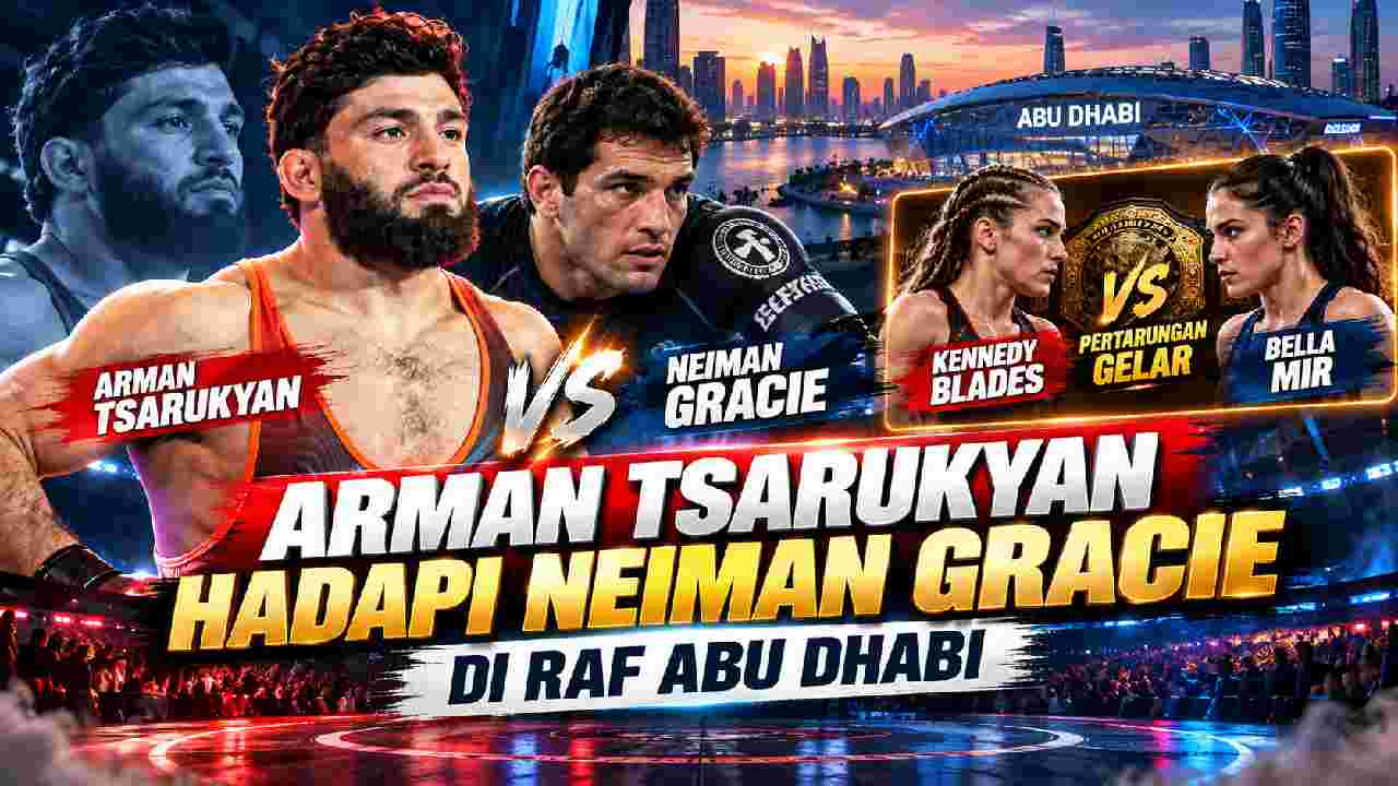 Arman Tsarukyan Hadapi Neiman Gracie di RAF Abu Dhabi, Duel Gelar Blades vs Bella Mir Ditambahkan