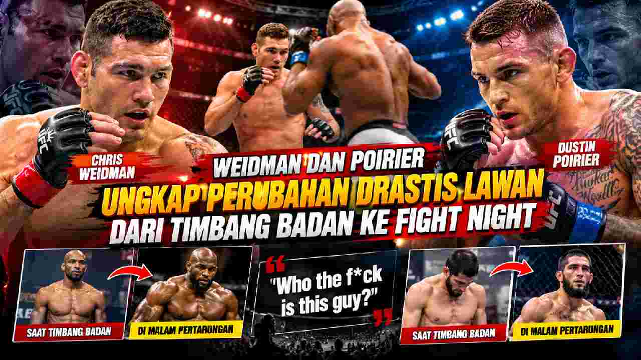 Chris Weidman dan Dustin Poirier Ungkap Perubahan Drastis Lawan Setelah Timbang Badan