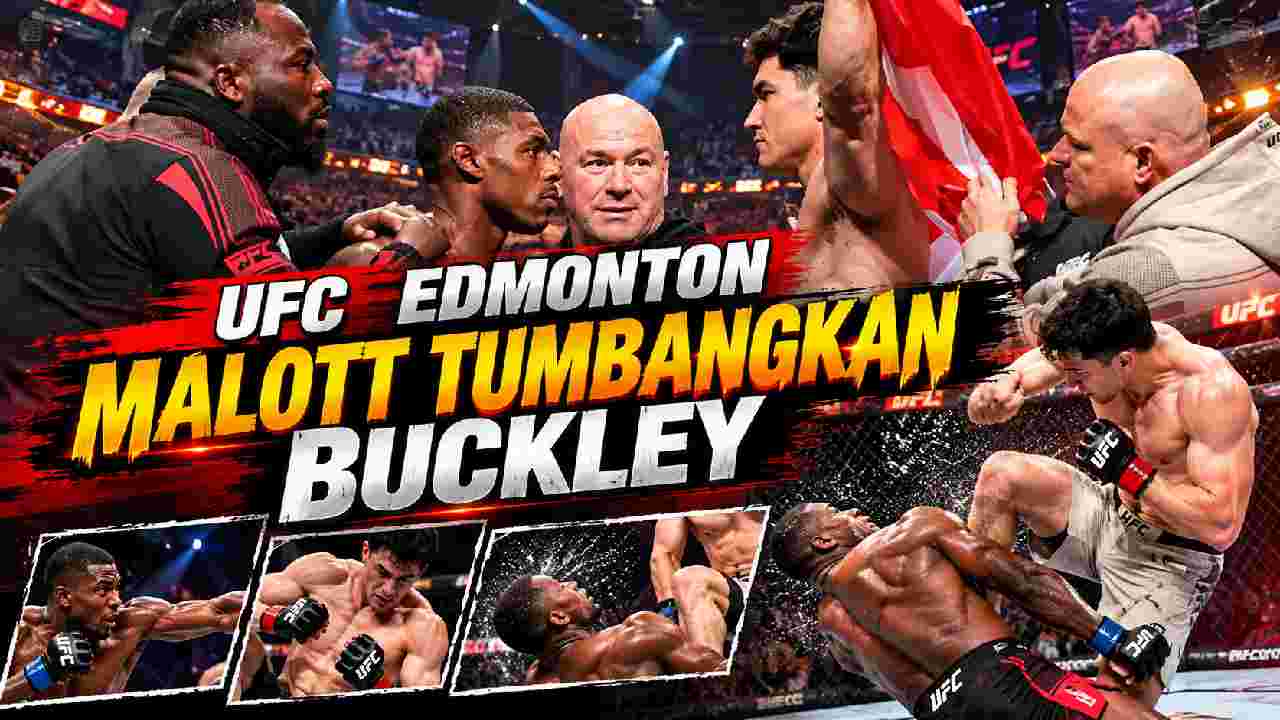 Mike Malott Tumbangkan Joaquin Buckley, UFC Edmonton Bergemuruh