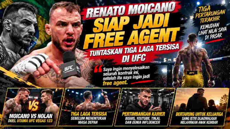 Renato Moicano Ingin Jadi Free Agent, UFC Vegas 123 Jadi Awal Taruhan Besar