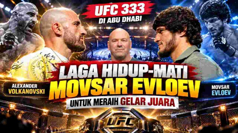 UFC 333 Jadi Laga Hidup-Mati Movsar Evloev Mengejar Gelar Juara